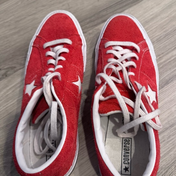 Suede converse Low Top Chuck Taylor Red Size 12 - Picture 4 of 4